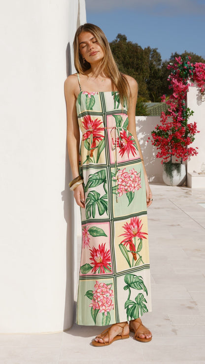 Elora Maxi Dress - Tropical Bloom