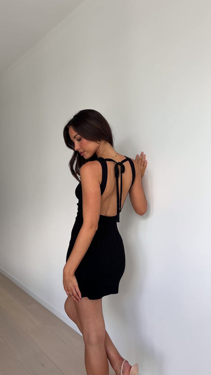 Alexa Mini Dress - Black