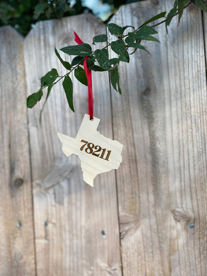 78211 Texas Ornament