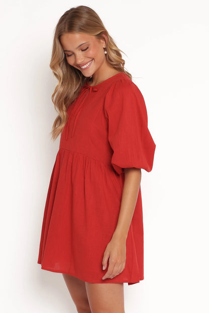 Cinzia Mini Dress - Red