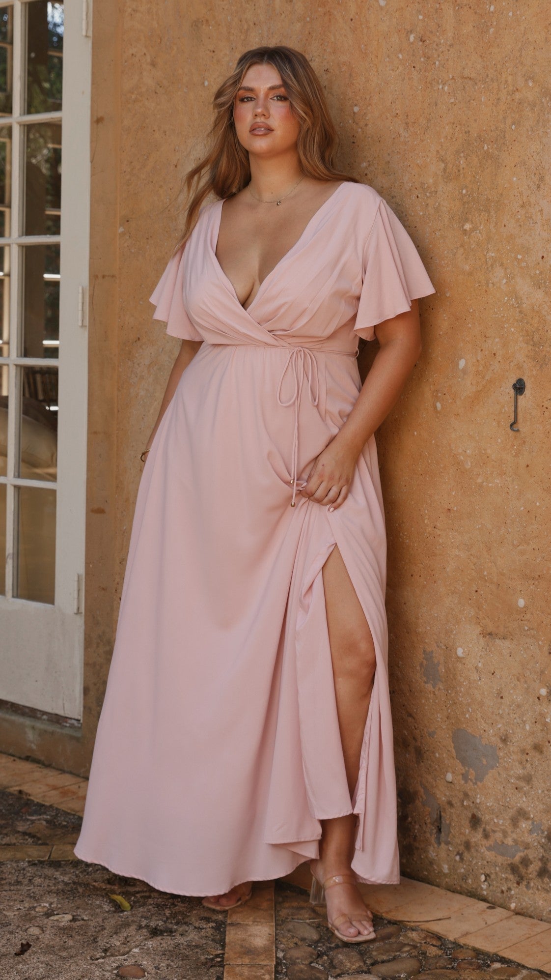 Charlize Maxi Dress - Dusty Pink