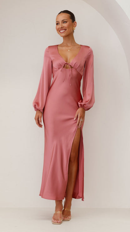 Brigitte Maxi Dress - Baked Rose