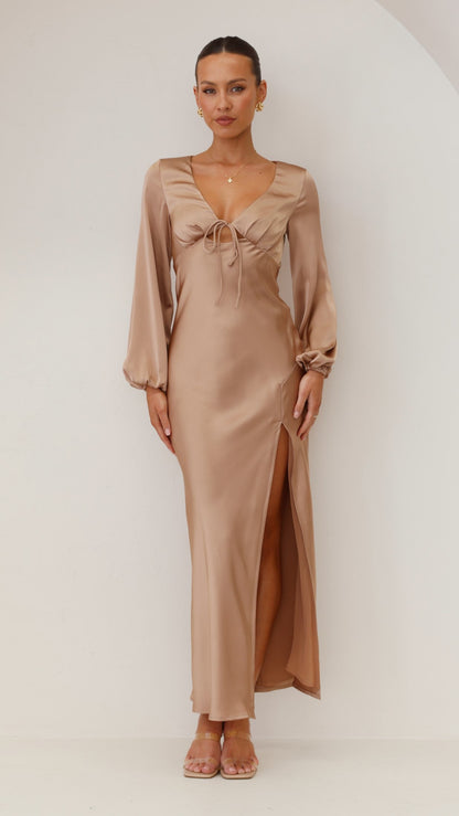 Brigitte Maxi Dress - Latte