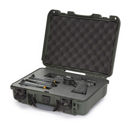 910 Nanuk Case w/foam (21312) for Pistol Optic Ready - Olive | NAN-910S-080OL-0A0-21312