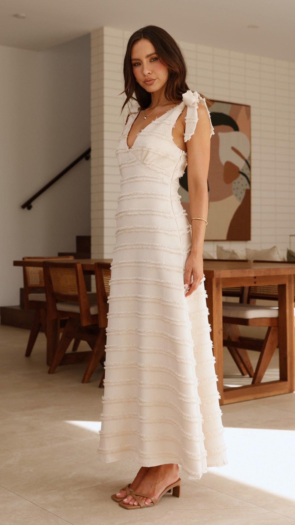 Dela Maxi Dress - Cream