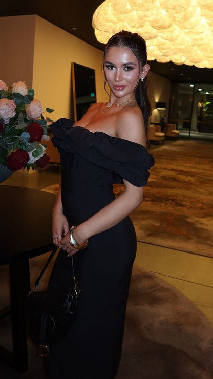 Bernadette Midi Dress - Black
