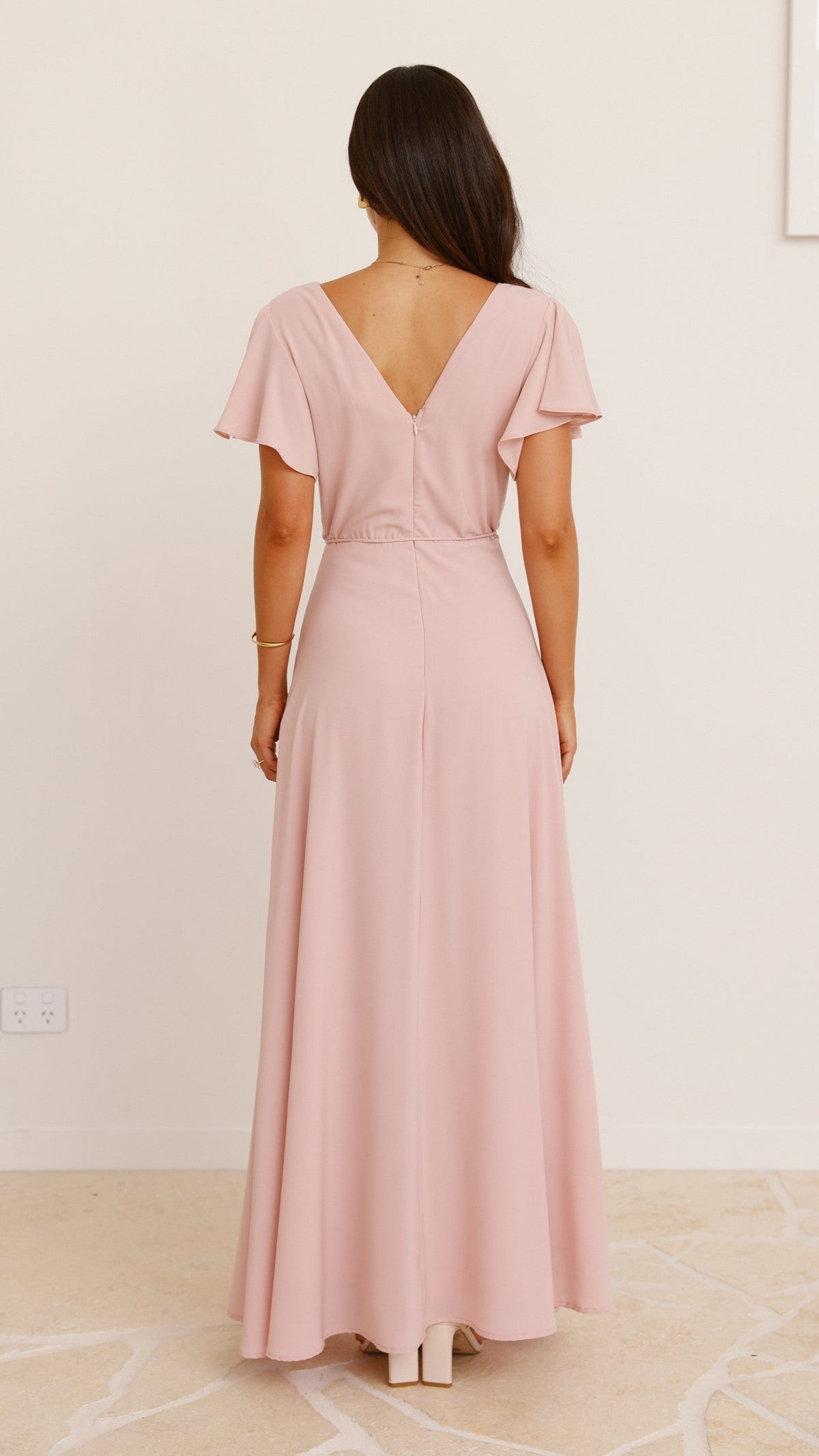 Charlize Maxi Dress - Dusty Pink