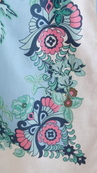 Dali Maxi Dress - Island Bloom Blue