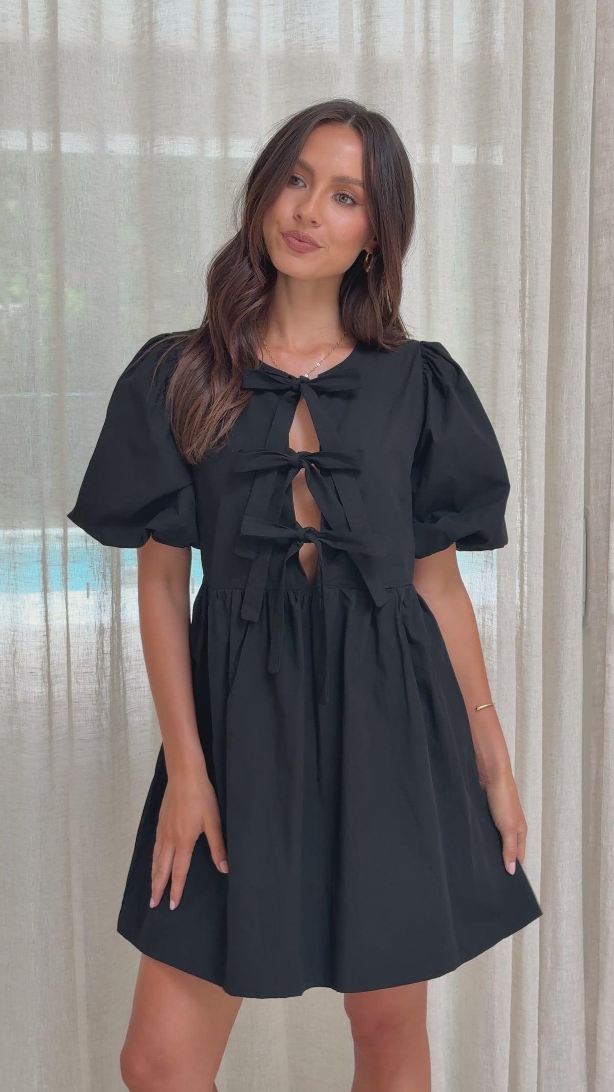 Arana Mini Dress - Black
