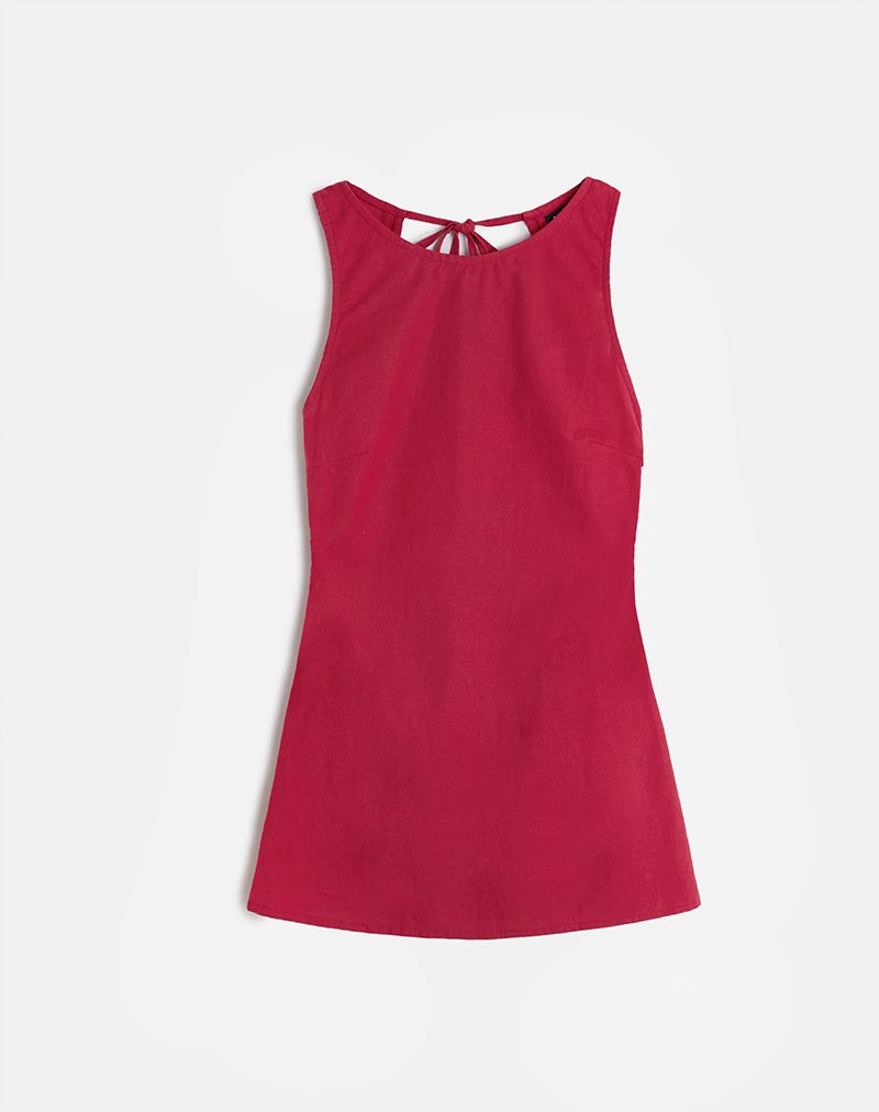 Ayana Mini Dress in Adrenaline Red