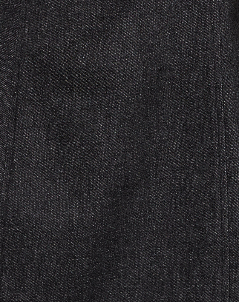 Ayana Backless Mini Dress in Chambray Dark Indigo