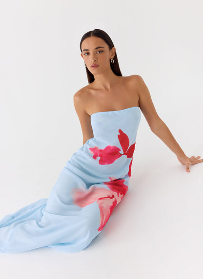 Amelle Maxi Dress - Blue Petal