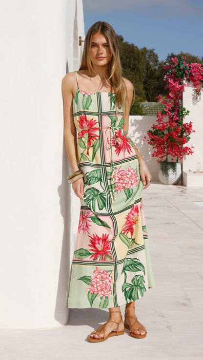 Elora Maxi Dress - Tropical Bloom