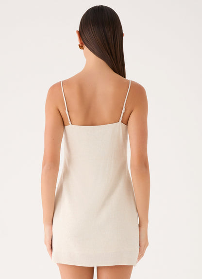 Bailee Mini Dress - Oatmeal