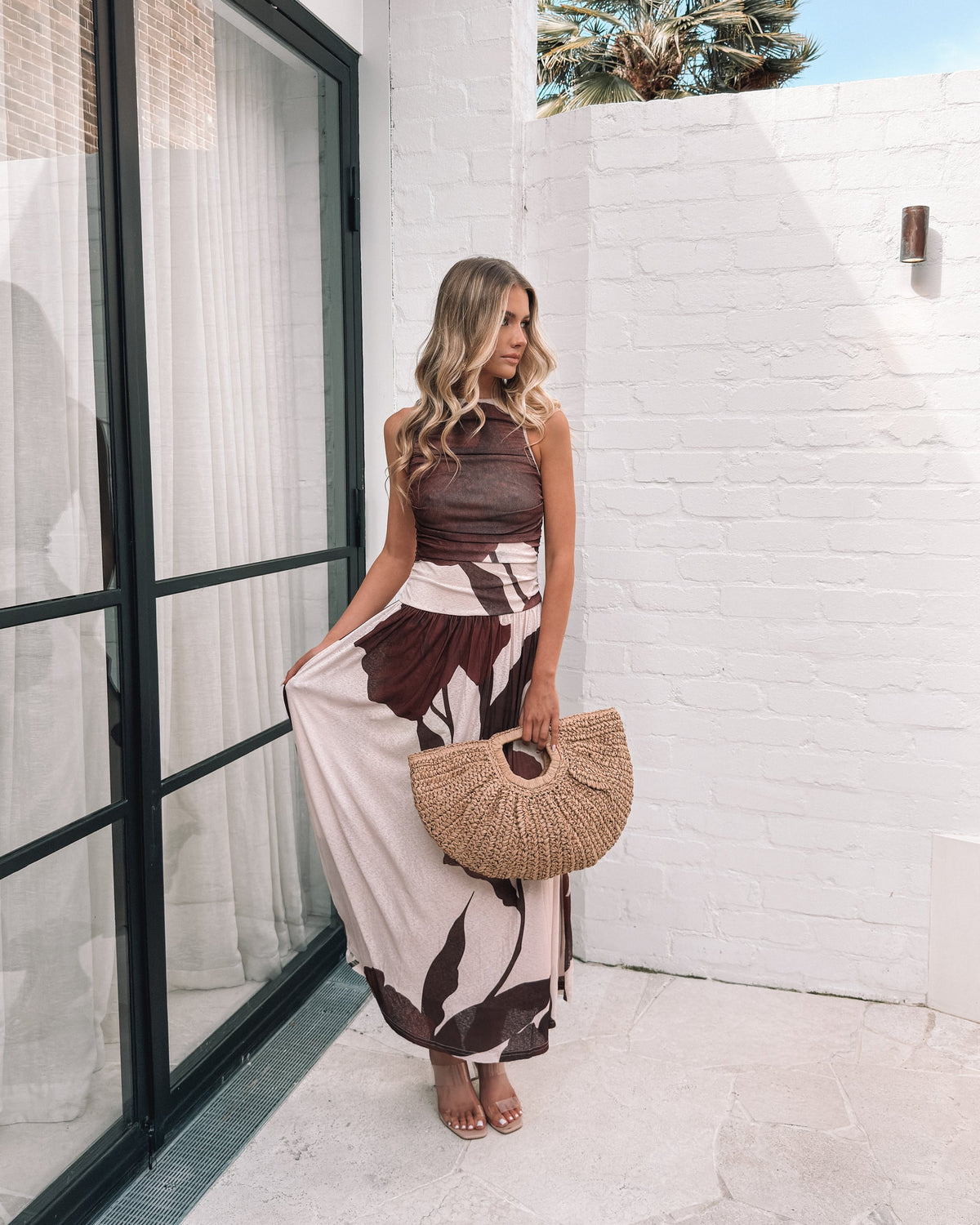 Balayage Dress - Cream Floral | Women's Floral Maxi Dress