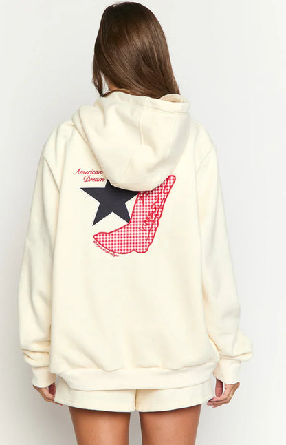 Beginning Cream American Dream Hoodie