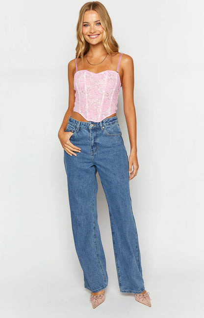 Calliope Mid Wash Mid Rise Slouchy Jeans