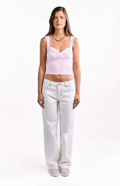 Charli White Low Waist Baggy Leg Jeans