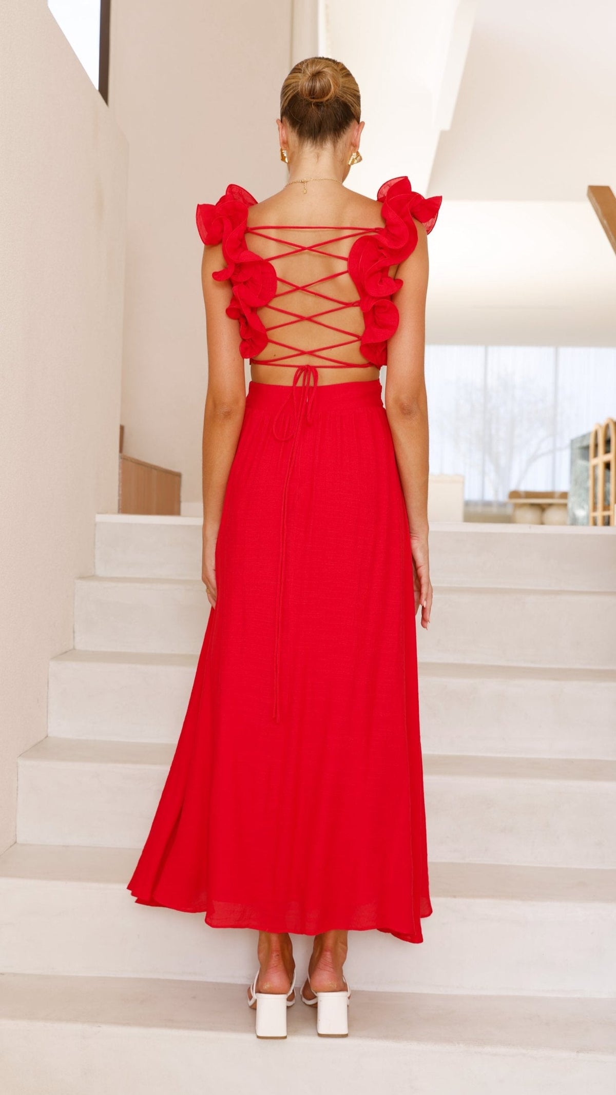 Galilhai Maxi Dress - Red