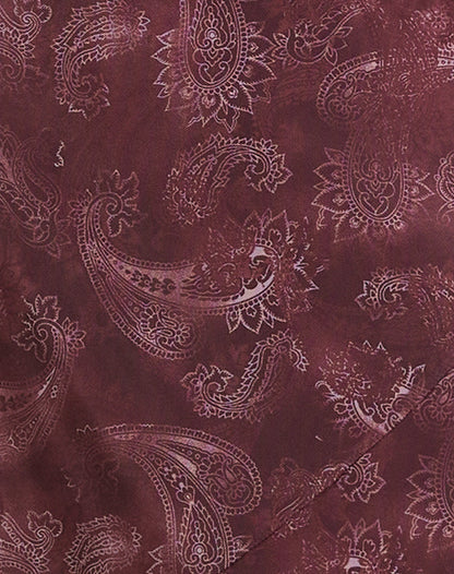Datari Maxi Dress in Mesh Tonal Paisley Plum