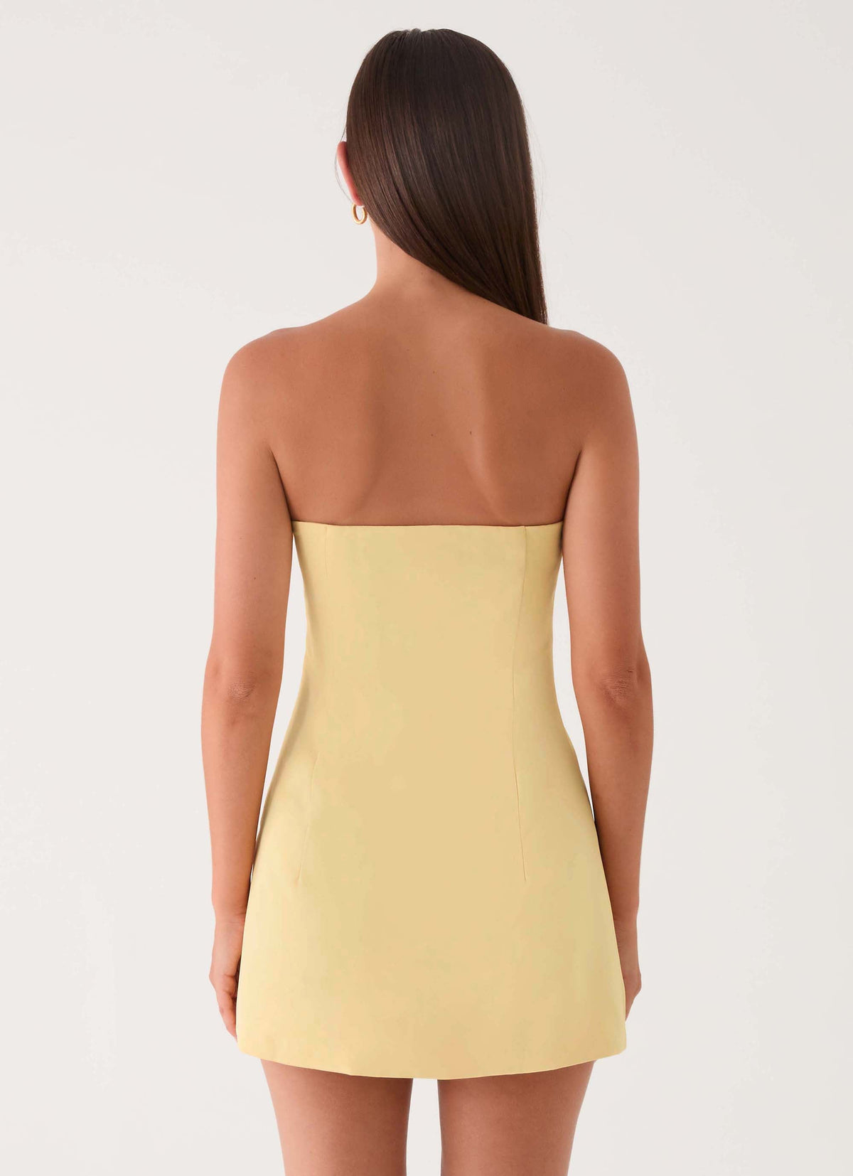 Della Strapless Mini Dress - Yellow