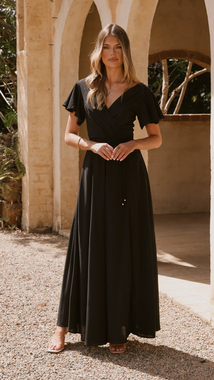 Charlize Maxi Dress - Black