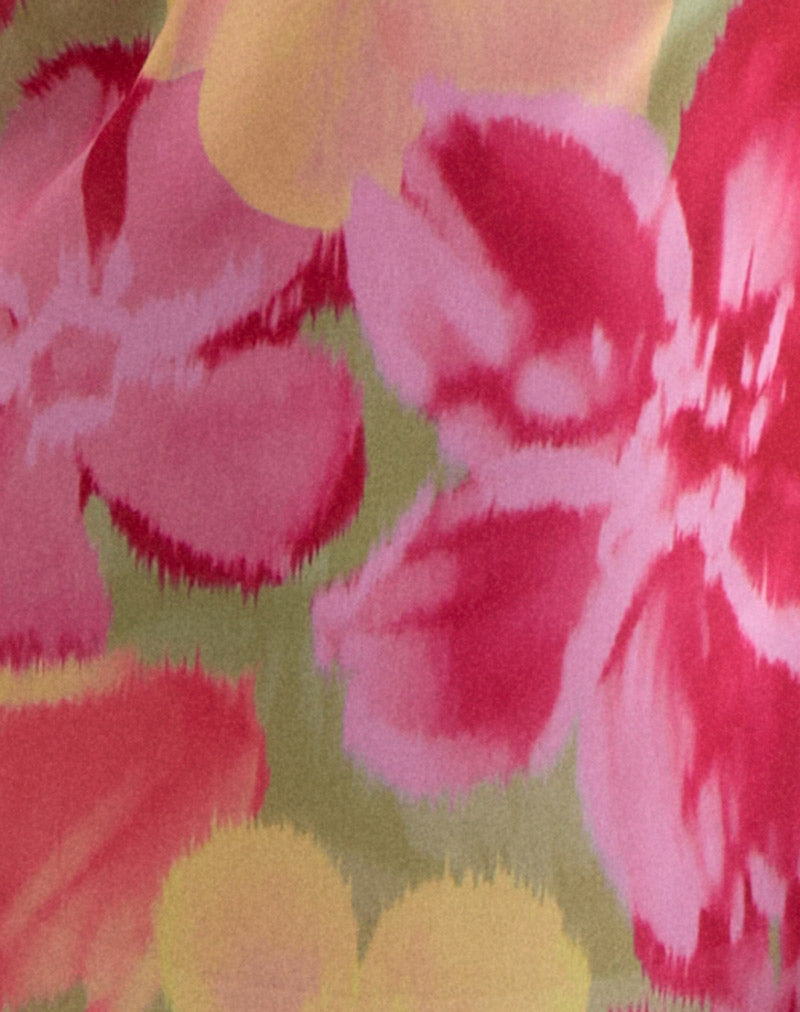 Fasha Maxi Dress in Bold Multi Colour Floral