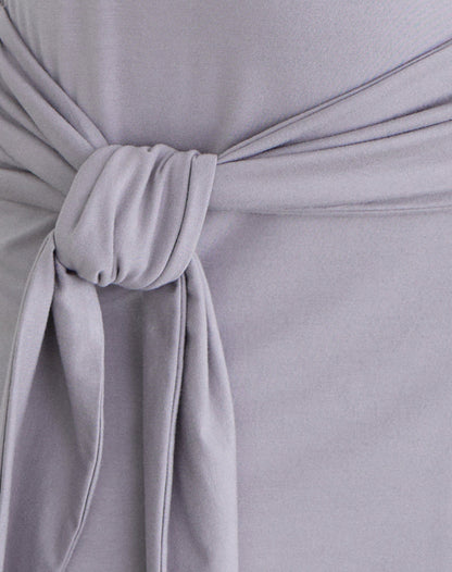 Genya Mini Dress in Lilac Grey