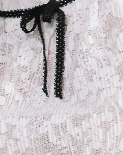 Gladia Halter Neck Mini Dress in Unlined Lace White