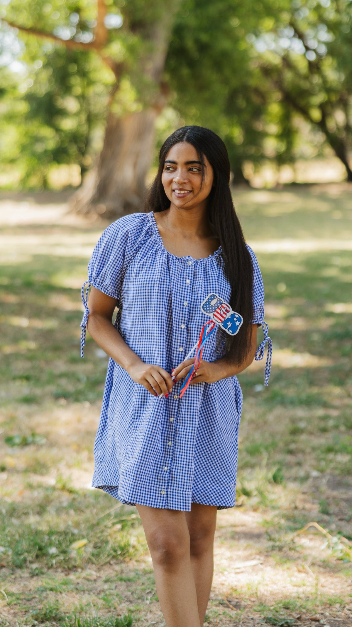 Picnic party gingham dress