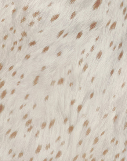 Jenat Mini Dress in Ivory Bambi Print with Scarf