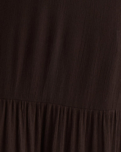 Jenesis Maxi Dress in Crinkle Bitter Chocolate