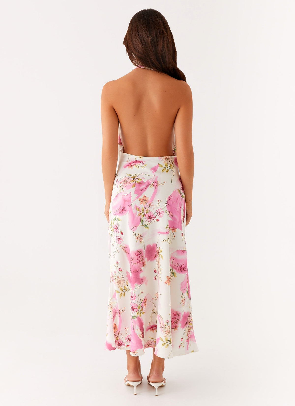 Jensen Midi Dress - Ivory Floral Print