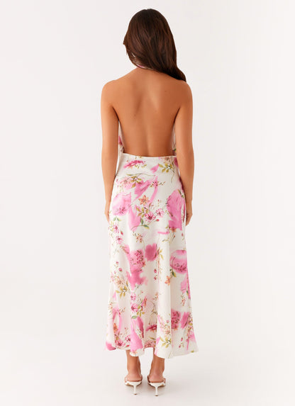 Jensen Midi Dress - Ivory Floral Print
