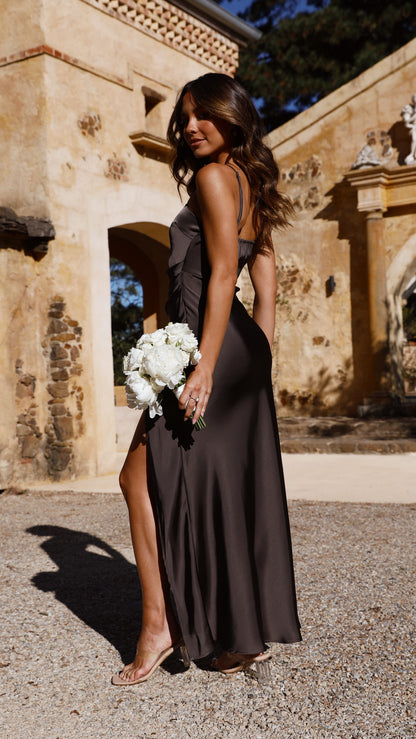 Ilana Maxi Dress - Espresso