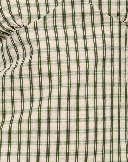 Lavisha Midi Dress in Green Check