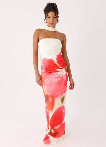 Libra Maxi Dress - Porcelain Rose