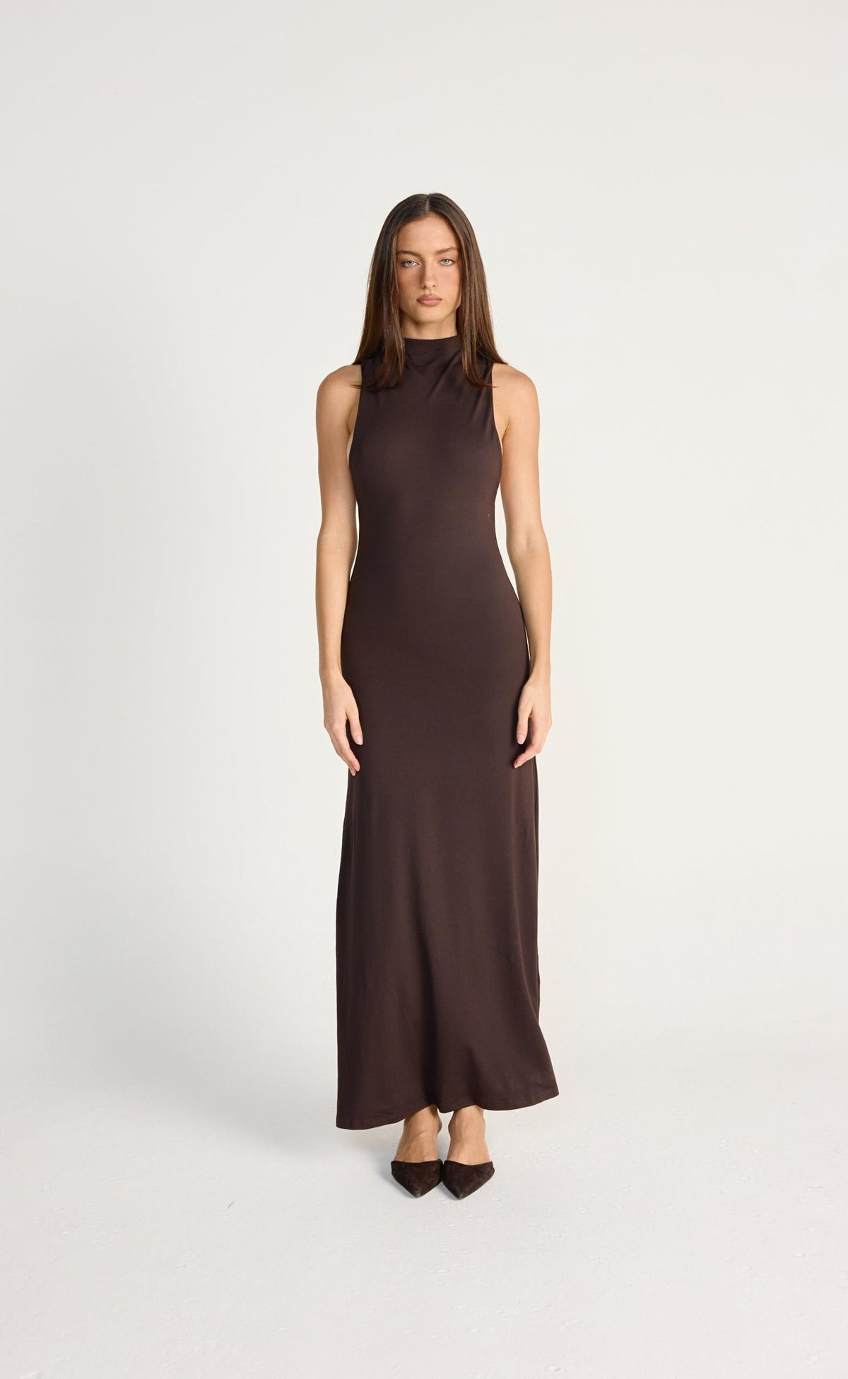Oren Maxi Dress (Chocolate)