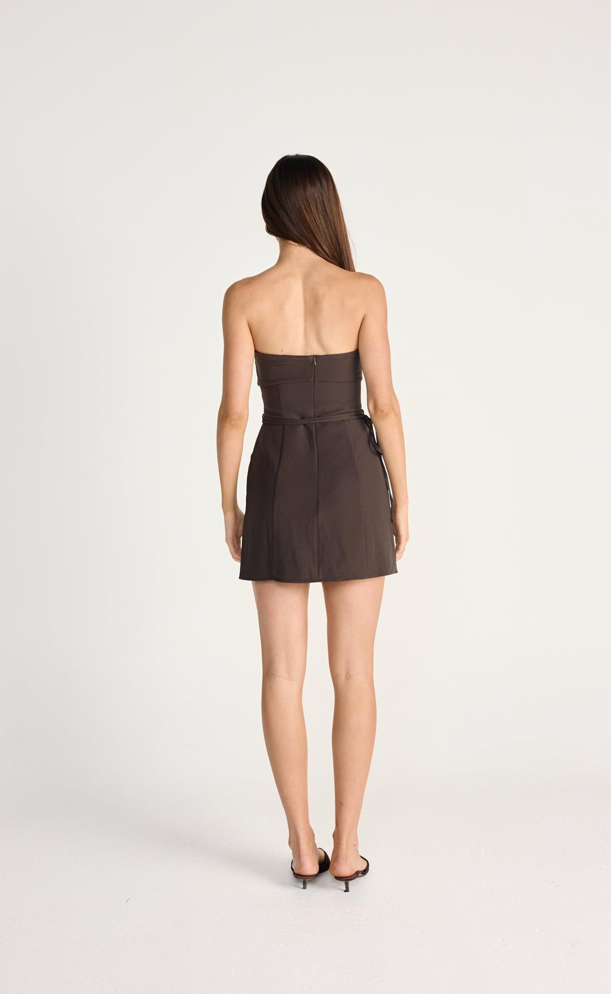 Flint Mini Dress (Chocolate)