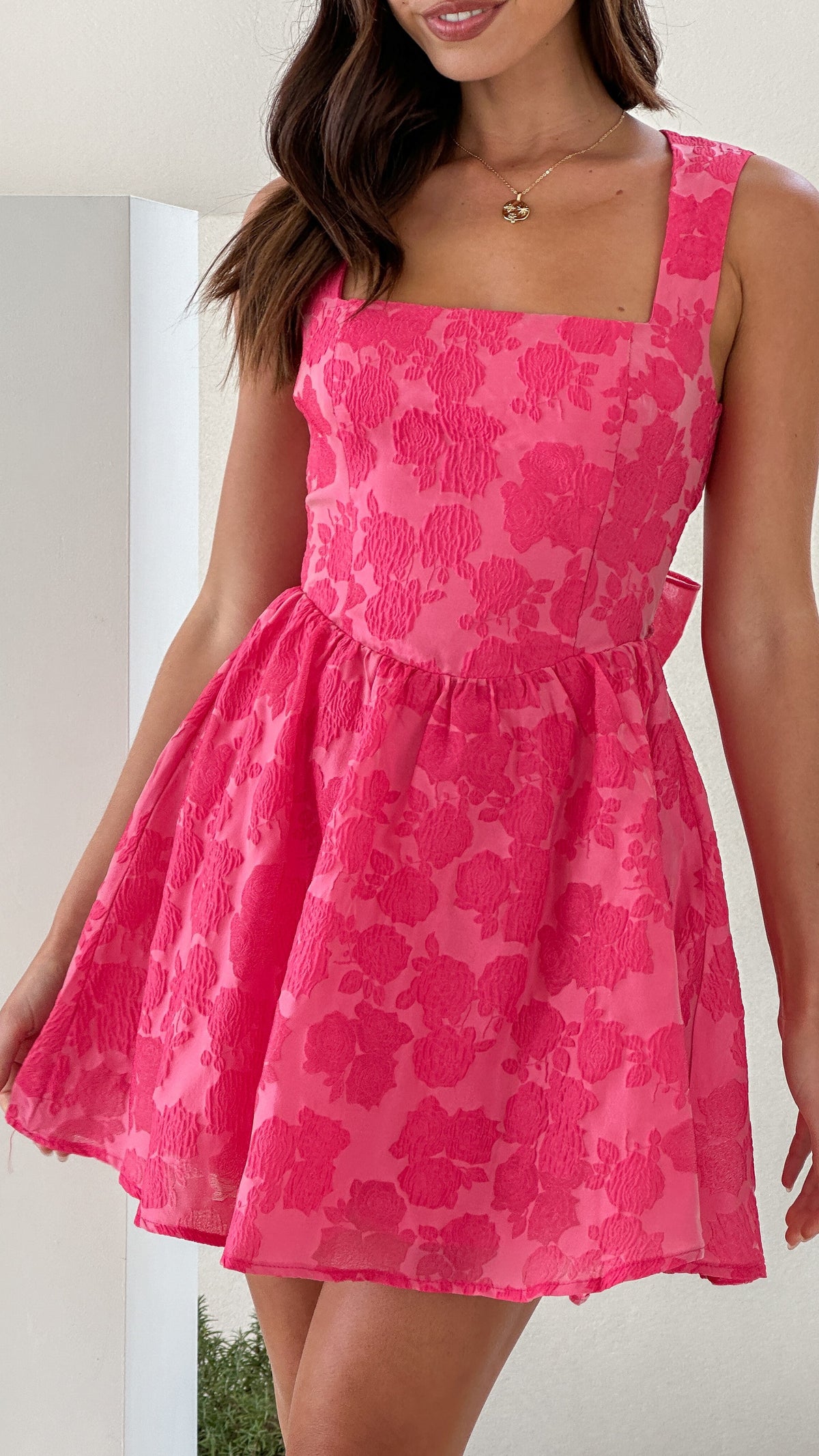 Maeko Mini Dress - Pink Floral
