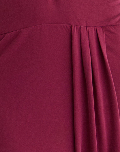 Ryoko Maxi Dress in Cupro Burgundy