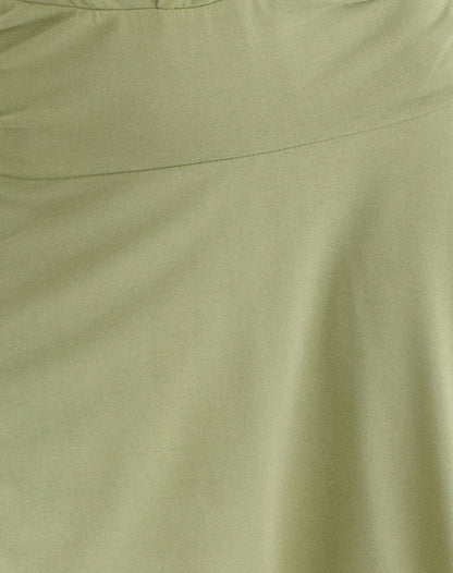 Saira Halter Neck Mini Dress in Sage