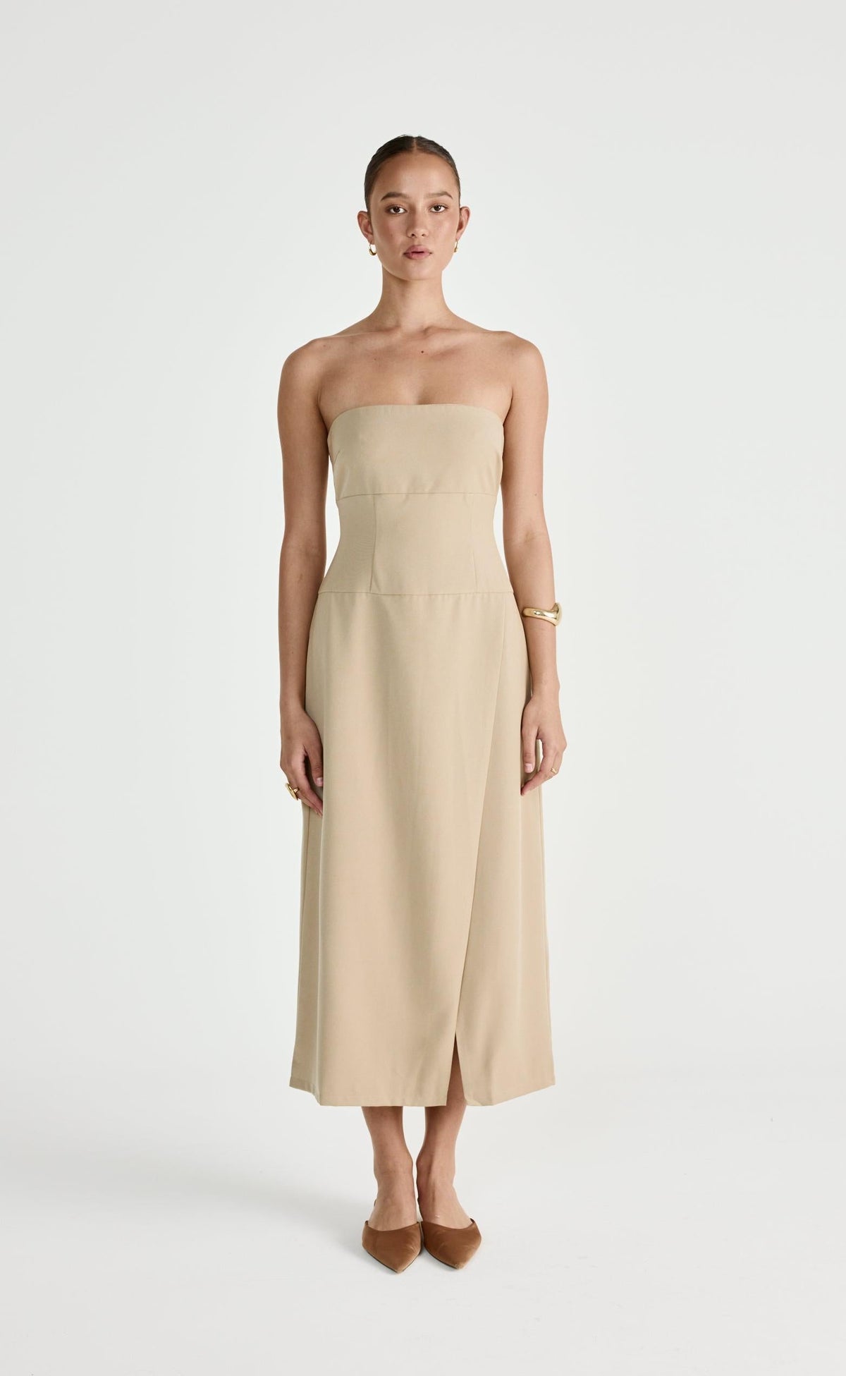 Shea Midi Dress (Honey)