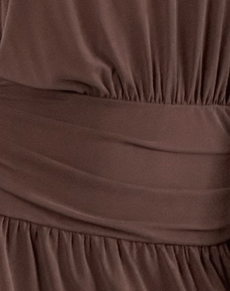 Sanuli Mini Dress In Bitter Chocolate