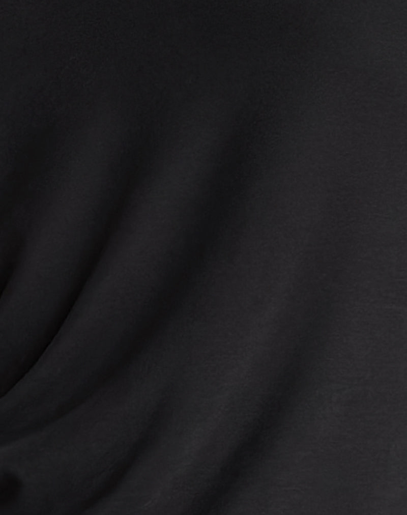Shelisa Slouchy Mini Dress in Black