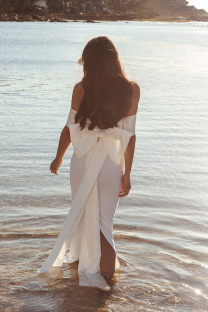Southern Star Oversized Bow Maxi Dress Ivory