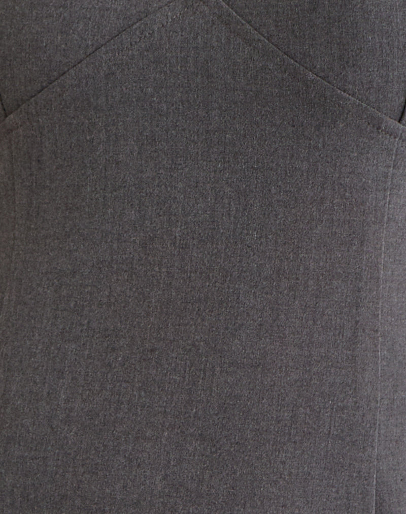 Thaif Mini Dress in Tailoring Charcoal