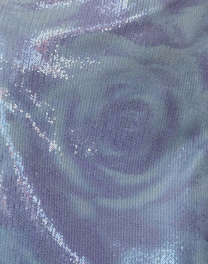 Turu Mini Dress in Sequin Abstract Rose Grey