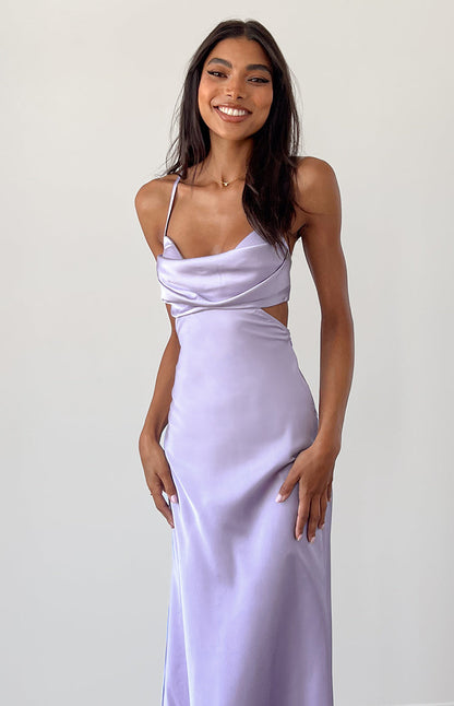Taleah Lilac Cut Out Maxi Dress