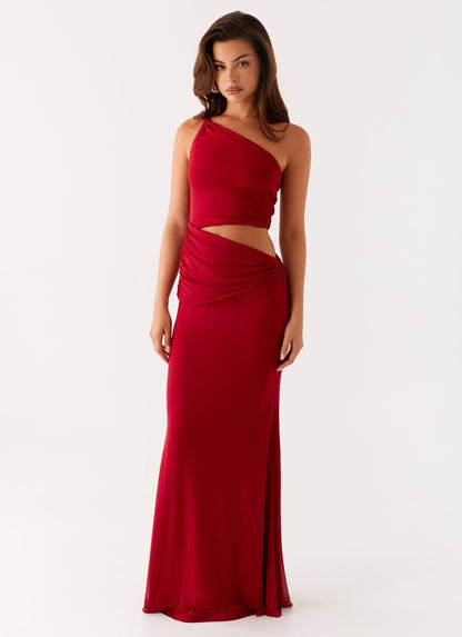 Three Wishes Maxi Dress - Raspberry
